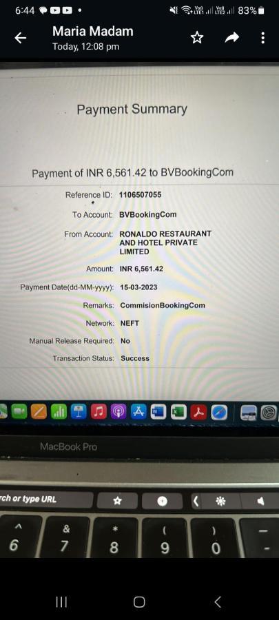 Ronaldos Old Goa Hotel Panadzsi Kültér fotó